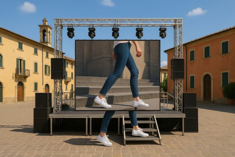 Ledwall che cammina
